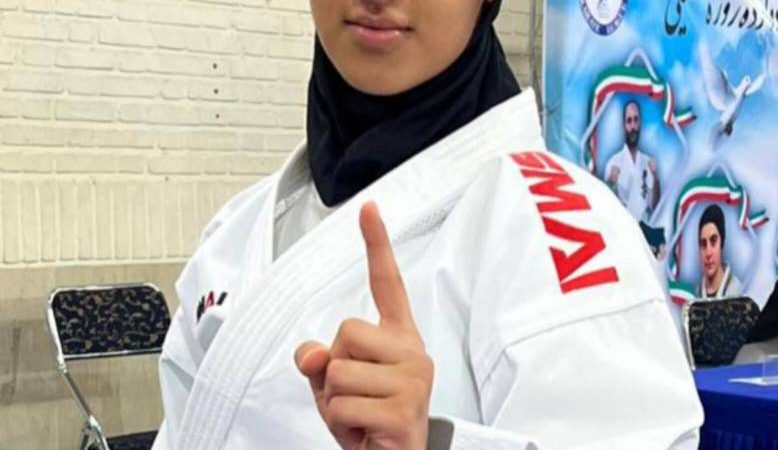 دختر کاراته‌کا منطقه آزاد قشم، نماینده ایران در مسابقات آسیایی شد 