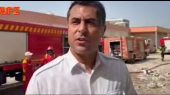 مهار حریق در مجتمع در حال ساخت پرشین‌گلف ۲ درگهان 