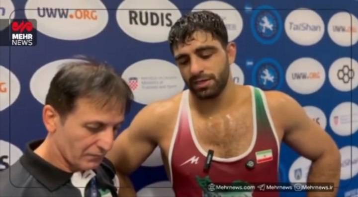 ساروی مدال طلا را به ملت ایران و شهدای جنگ ۱۲ روزه تقدیم کرد