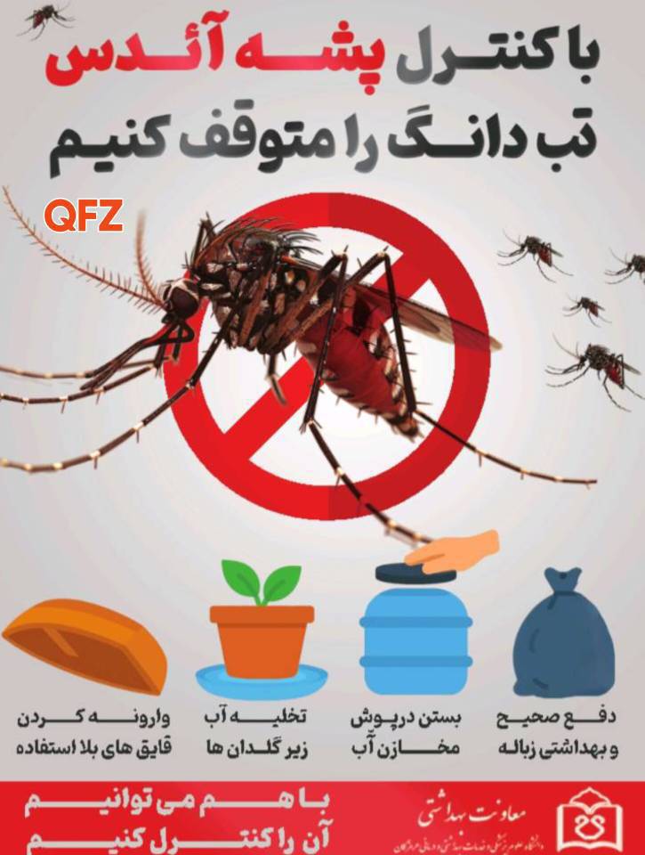 با کنترل پشه آئدس، از تب دِنگی پیشگیری کنیم!