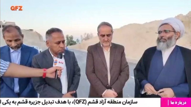 تقدیر رییس شورای شهر قشم از نهضت جاده سازی مدیریت منطقه آزاد قشم در جزیره