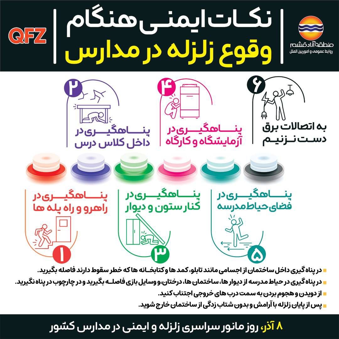 آذر – روز مانور سراسری زلزله و ایمنی در مدارس کشور