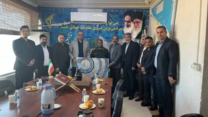تقدیر معاون و مدیران اقتصادی منطقه آزاد قشم از تلاش های ناحیه مقاومت بسیج قشم