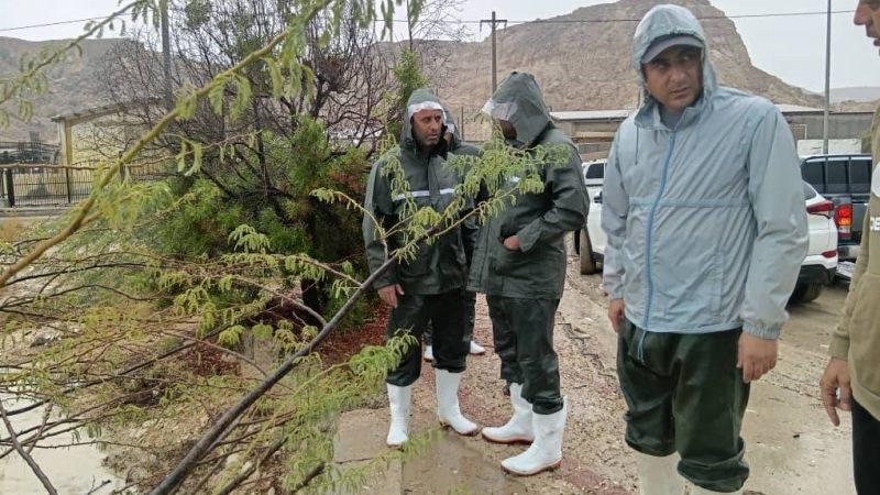 بازدید معاون عمرانی از روند خدمات‌رسانی برای مقابله با پیامدهای بارندگی