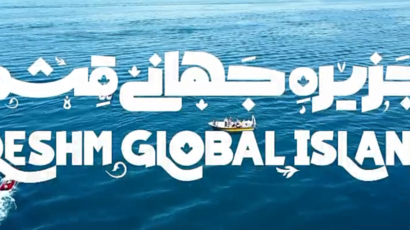 رقص دلفین های بازیگوش خلیج فارس در جزیره هنگام