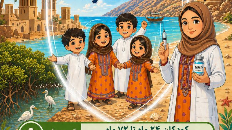 پویش واکسیناسیون سرخک،سرخجه و اوریون